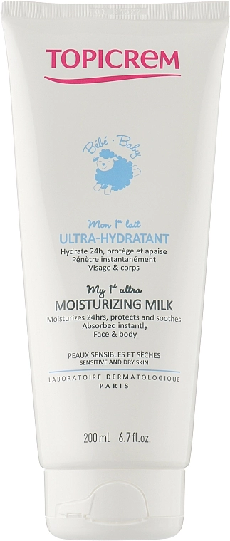 Topicrem Ультразволожувальне дитяче молочко Baby My 1st Moisturizing Milk - фото N1