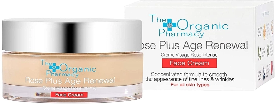 The Organic Pharmacy Anti-Aging Face Cream Rose Plus Age Renewal Face Cream - фото N1