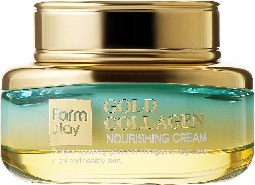 Крем питательный с золотом и коллагеном - FarmStay Gold Collagen Nourishing Cream, 55 мл - фото N2