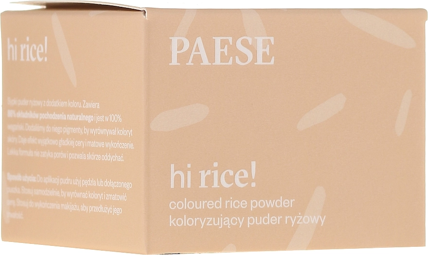 Paese Hi Rice Coloured Rice Powder Тонізувальна рисова пудра - фото N1