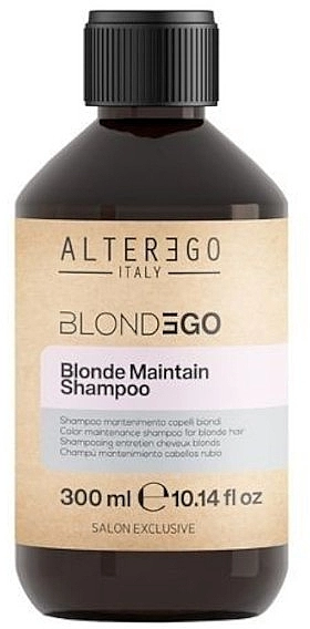 Шампунь проти жовтизни для освітленого волосся - Alter Ego Blondego Blonde Maintain Shampoo, 300 мл - фото N1