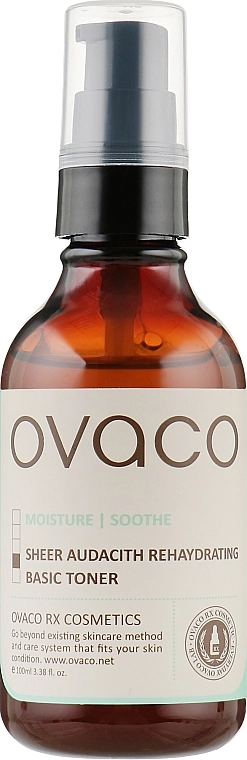 Ovaco Зволожувальний тонер для обличчя Moisture & Soothe Sheer Audacity Rehydrating Toner - фото N2