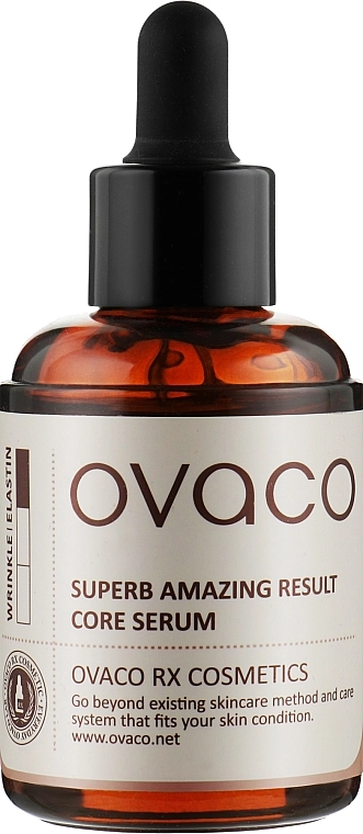 Ovaco Омолаживающая сыворотка для лица Wrinkle & Elastic Superb Amazing Result Core Serum - фото N1