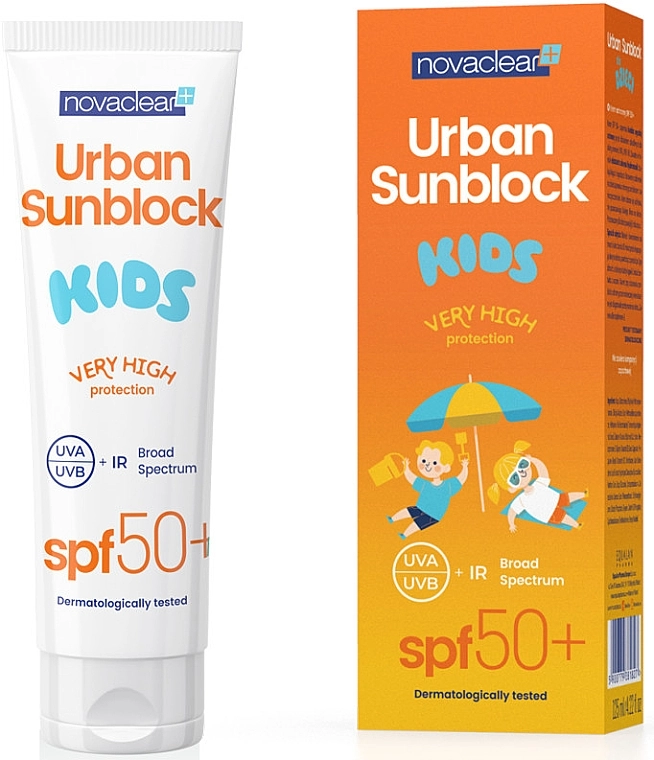 Novaclear Солнцезащитный крем для для детей Urban Sunblock Kids SPF50+ - фото N1