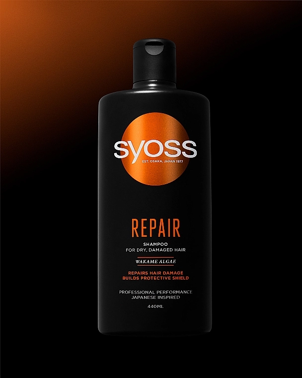 SYOSS Шампунь с водорослями вакаме для сухих и поврежденных волос Repair Shampoo - фото N6