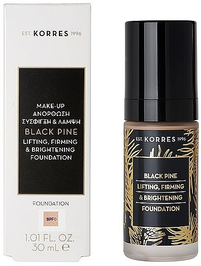 Korres Black Pine Lifting, Firming & Brightening Foundation Тональная основа - фото N1