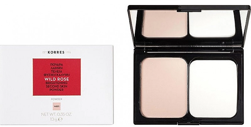 Korres Wild Rose Brightening Second Skin Powder Осветляющая пудра для лица - фото N1