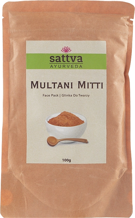 Sattva Глина осветляющая для лица Ayurveda Multani Mitti - фото N1