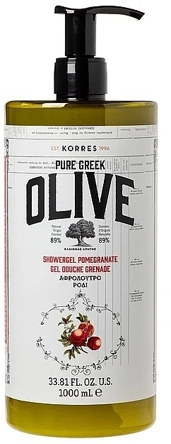 Korres Гель для душа "Гранат" Pure Greek Olive Pomegranate Shower Gel - фото N2