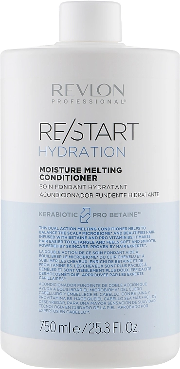 Revlon Professional Кондиционер для увлажнения волос Restart Hydration Moisture Melting Conditioner - фото N3