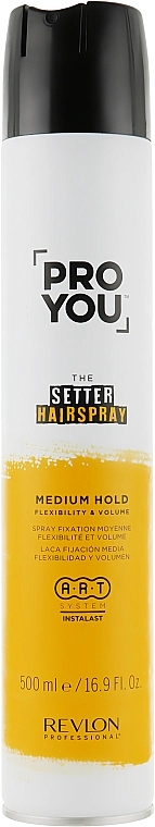 Лак для волосся середньої фіксації - Revlon Pro You The Setter Hairspray Medium, 500 мл - фото N1