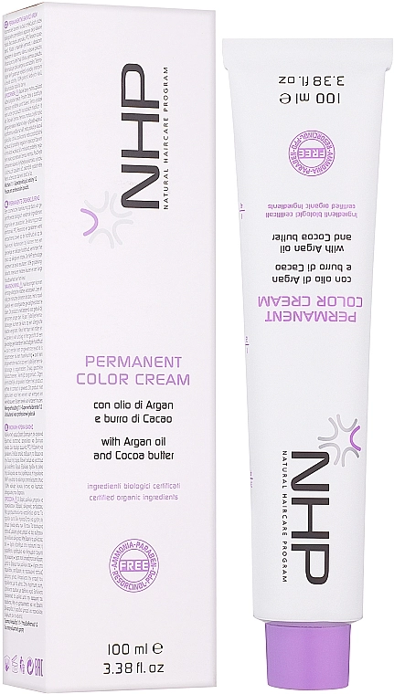 Maxima Безаммиачная краска для волос с маслом арганы NHP Permanent Color Cream - фото N1