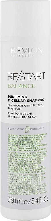 Revlon Professional Шампунь для глубокого очищения Restart Balance Purifying Micellar Shampoo - фото N1
