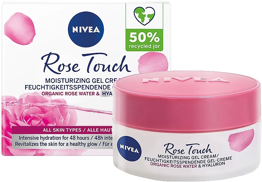 Nivea Увлажняющий гель-крем Rose Touch Moisturizing Gel Cream - фото N1