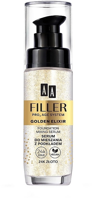 AA Сироватка для обличчя Cosmetics Filler Pro 3 Age System Golden Elixir Foundation Mixing Serum - фото N1