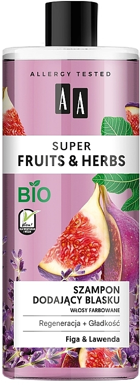 AA Шампунь для блеска "Инжир и лаванда" Super Fruits & Herbs Shampoo Fig & Lavender - фото N1