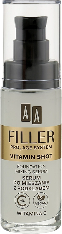 AA Сыворотка для лица с витаминами Filler Pro 3 Age System Vitamin Shot Foundation Mixing Serum - фото N1