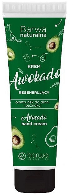 Barwa Крем для рук і нігтів регенерувальний Natural Avocado Hand Cream - фото N1