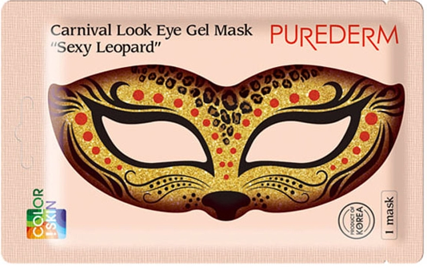 Purederm Коллагеновая маска для глаз Carnival Look Eye Gel Mask Sexy Leopard - фото N1