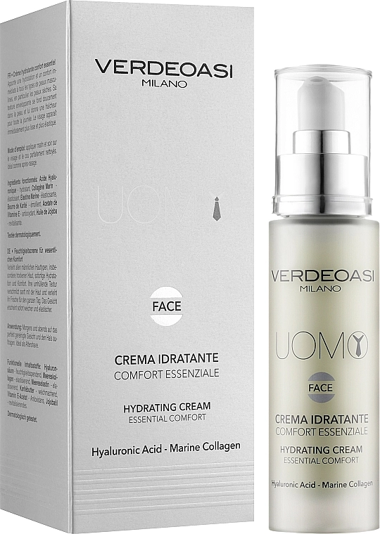 Verdeoasi Зволожувальний крем, основний догляд для обличчя Hydrating Cream Essential Comfort - фото N2