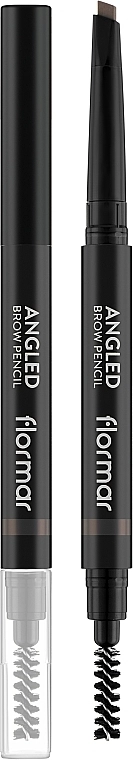 Flormar Angled Brow Pencil Карандаш для бровей с кисточкой - фото N1