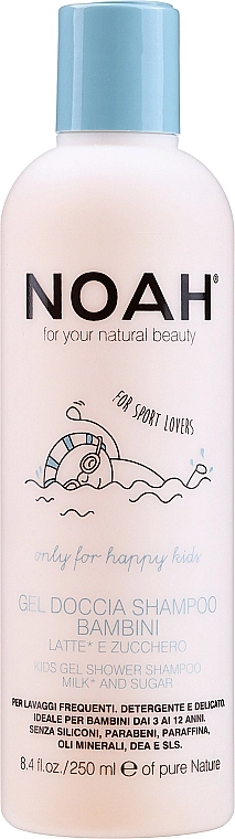Noah Гель для душу і шампунь Kids Gel Shower Shampoo - фото N1