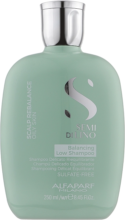 Alfaparf Шампунь для жирної шкіри голови Semi Di Lino Scalp Rebalance Balancing Low Shampoo - фото N1