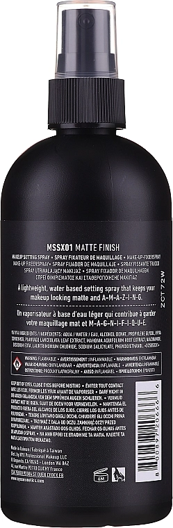 NYX Professional Makeup Matte Finish Long Lasting Setting Spray Спрей-фіксатор для макіяжу з матовим фінішем - фото N3