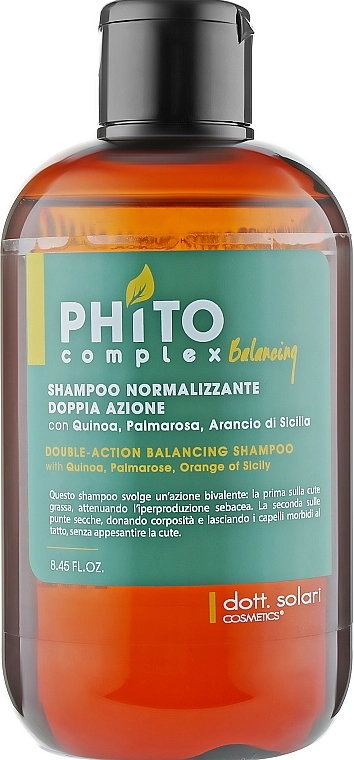 Dott. Solari Балансувальний шампунь для волосся подвійної дії Phito Complex Balancing Double-Action Shampoo - фото N1