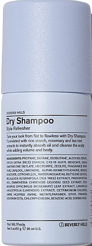 J Beverly Hills Сухой шампунь для волос Blue Style & Finish Dry Shampoo Style Refresher - фото N2