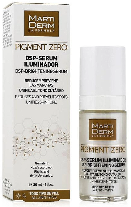 MartiDerm Депигментирующая сыворотка для лица Pigment Zero DSP-Serum Iluminador - фото N2