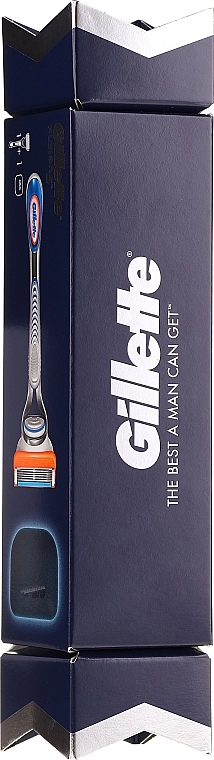 Gillette Подарочный набор с дорожной крышкой Fusion5 Razor Cracker (razor/1pcs + road cover) - фото N1