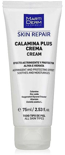 MartiDerm Восстанавливающий успокаивающий крем для лица Skin Repair Calamina Plus Cream - фото N2