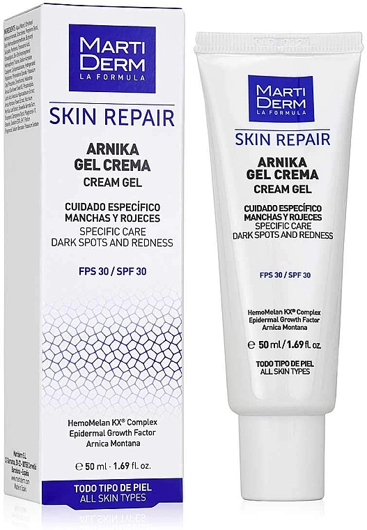 MartiDerm Крем-гель для лица Skin Repair Arnika Cream Gel SPF 30 - фото N1