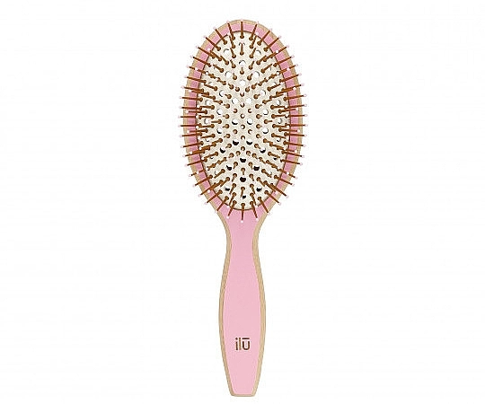 Ilu Щітка для волосся "BambooM. Pink Flamingo" Bamboo Hair Brush - фото N1