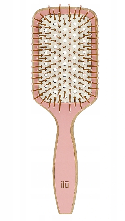 Ilu Щітка для волосся "BambooM. Sweet Tangerine" Bamboo Hair Brush - фото N1