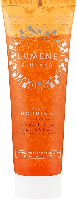 Lumene Очищувальний гель-скраб для обличчя Valo Nordic-C Clear Glow Cleansing Gel Scrub - фото N1