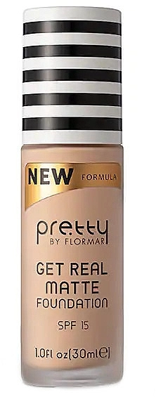 Pretty by Flormar Get Real Matte Foundation Матирующая тональная основа - фото N1