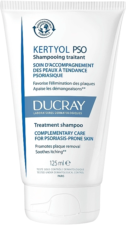 Ducray Восстанавливающий шампунь для волос Kertyol P.S.O. Rebalancing Treatment Shampoo - фото N1