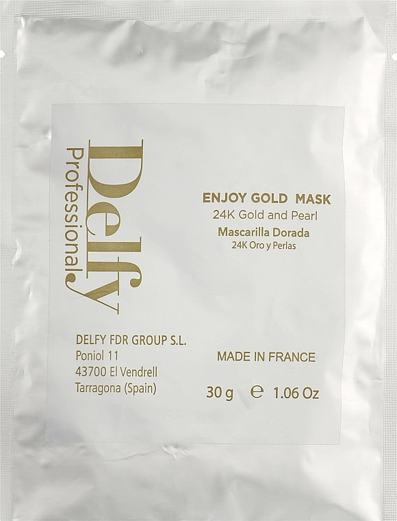Delfy Відлущувальна маска для обличчя Cosmetics Enjoy Gold Mask - фото N1