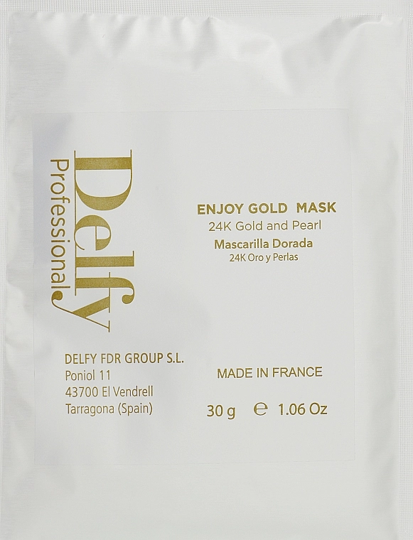 Delfy Відлущувальна маска для обличчя Cosmetics Enjoy Gold Mask - фото N3