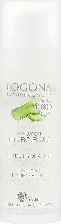 Logona БИО-Гидро-флюид для увлажнения лица с гиалуроновой кислотой и Алоэ Hyaluron Hydro Fluid - фото N2