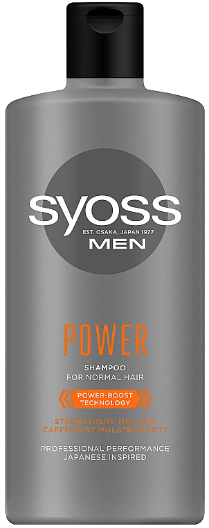 Шампунь для нормального волосся 440 мл Men Power Shampoo - SYOSS Men Power Shampoo, 440ml - фото N1