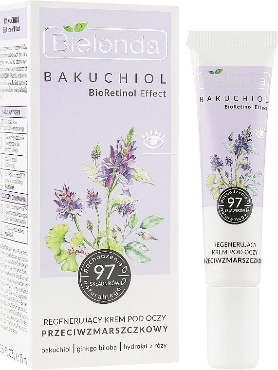 Bielenda Відновлювальний крем від зморщок для шкіри навколо очей Bakuchiol BioRetinol Eye Cream - фото N2