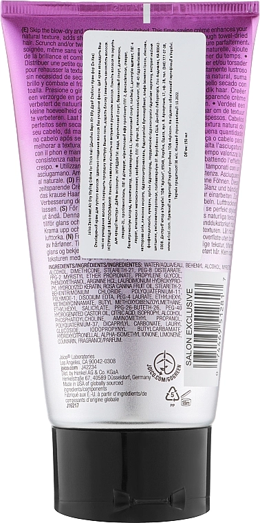 Joico Стилизирующий крем для густых волос (без сушки) Zero Heat Air Dry Creme For Thick Hair - фото N2