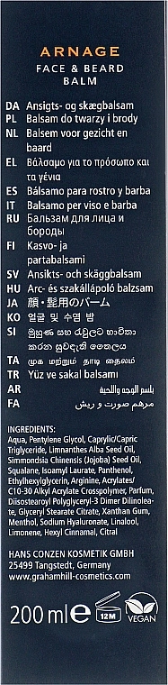 Graham Hill Бальзам після гоління заспокійливий Arnage Face & Beard Balm - фото N6
