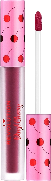 I Heart Revolution Vinyl Cherry Liquid Lipstick Рідка помада для губ - фото N1