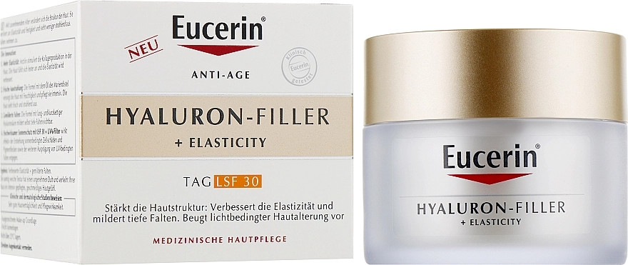 Eucerin Антивіковий денний крем для усіх типів шкіри Anti-Age Elasticity+Filler Day Cream SPF 30 - фото N2