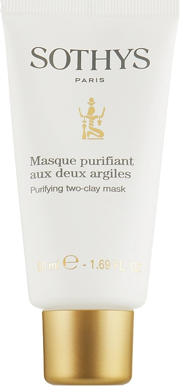 Sothys Активная себорегулирующая очищающая маска Purifying Two-Clay Mask - фото N1