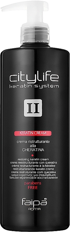 Faipa Roma Восстанавливающий крем для волос с кератином City Life Keratin Hair Cream - фото N3